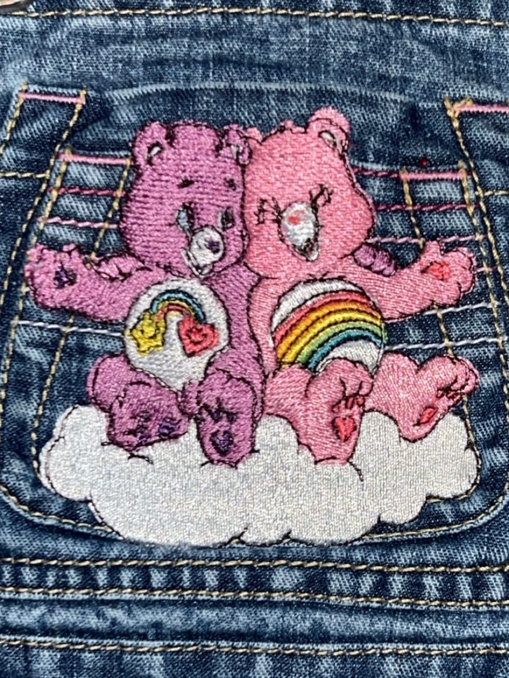 Care bear overall upcycle - Picture 3 of 5
